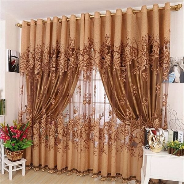 Luxurious fabric curtains